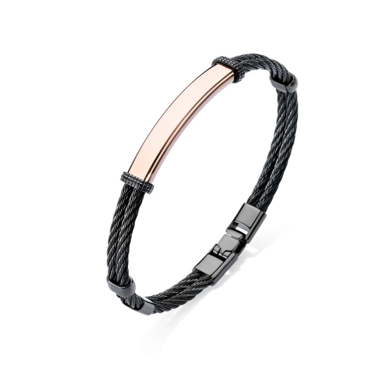 Bracelet Excellence Acier 316L Bk