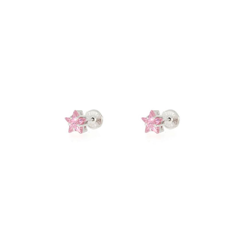 Puces d'Oreilles etoile Excellence Argent 925 RH