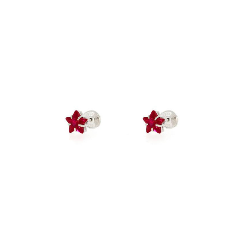 Puces d'Oreilles etoile Excellence Argent 925 RH