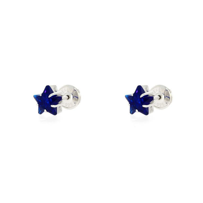 Puces d'Oreilles étoile Excellence Argent 925 RH